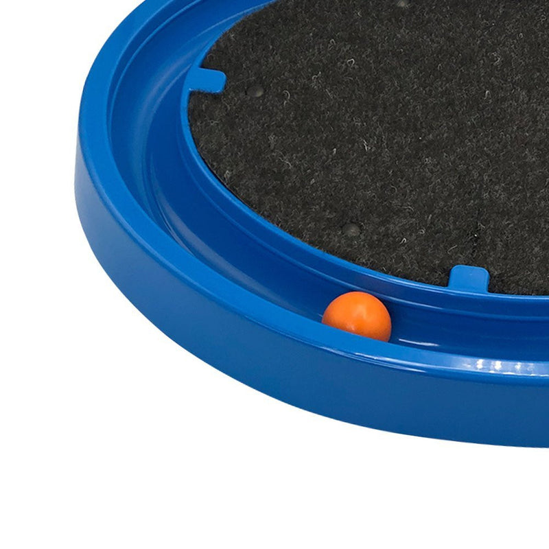 Arranhador para Gatos com Bolinha Interativa Anti stress  - Azul