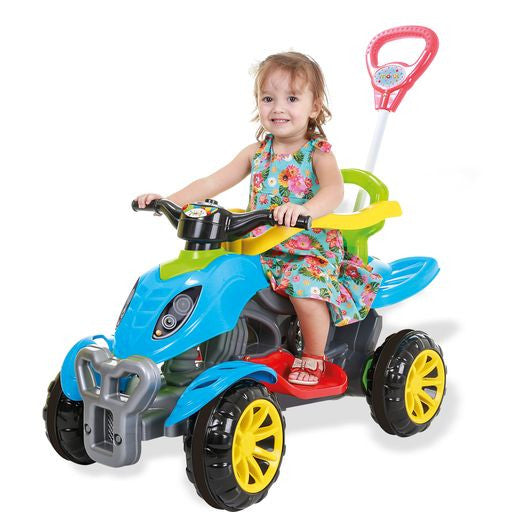 Quadriciclo Infantil Carrinho De Passeio Moto Menina Menino - Colorido