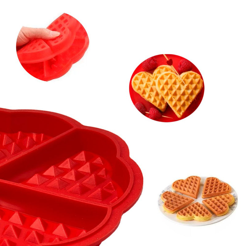 Forma De Silicone para Panqueca Waffle