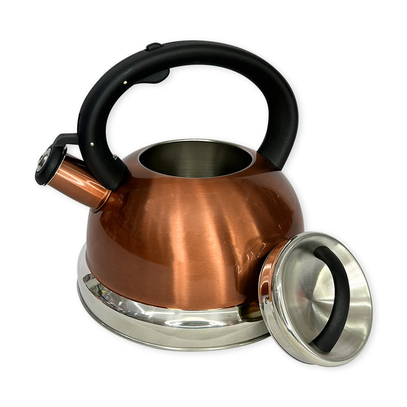 Chaleira Inox  Com Apito Crown Bronze 3 Litros - Bronze