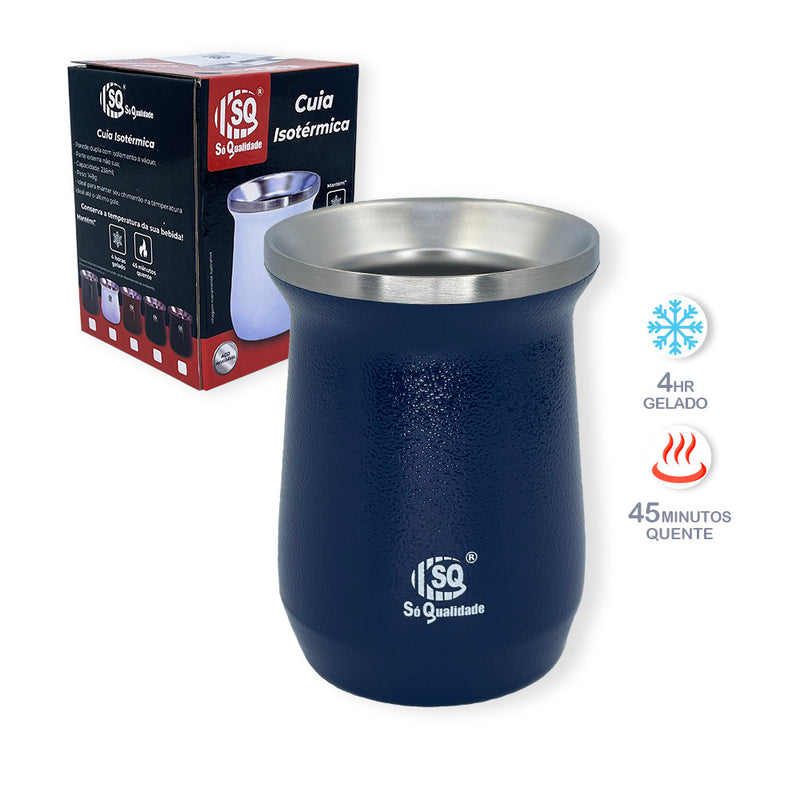 Cuia Térmica Classic Mate 230ml - AZUL