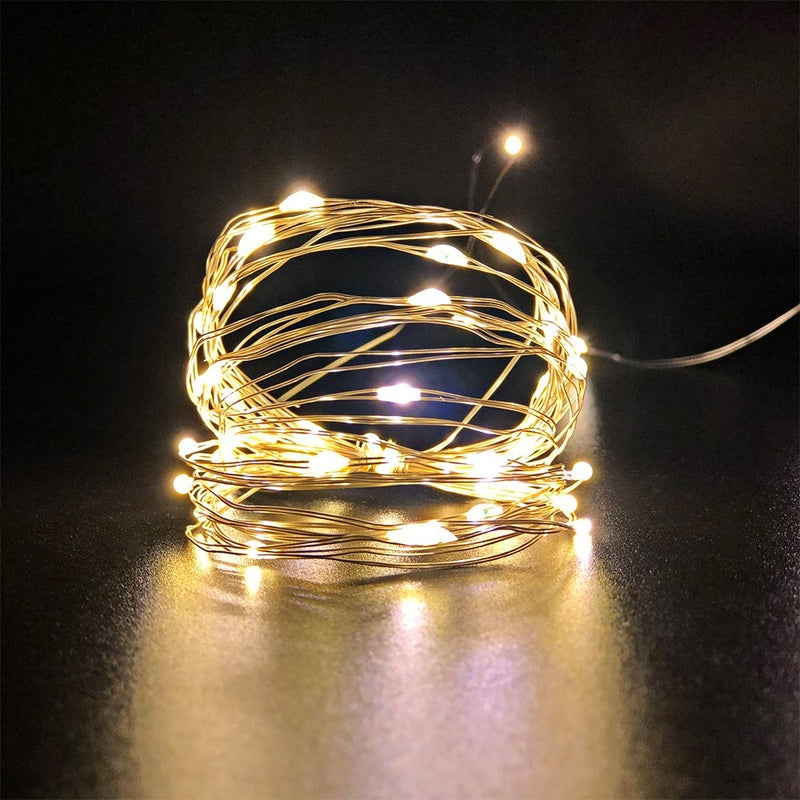 Fio De Fada Led Decoração Cordão De Luz 2mts - Branco Quente