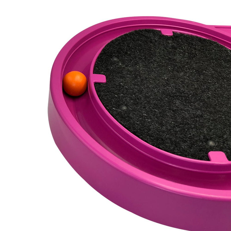 Arranhador para Gatos com Bolinha Interativa Anti stress - Rosa