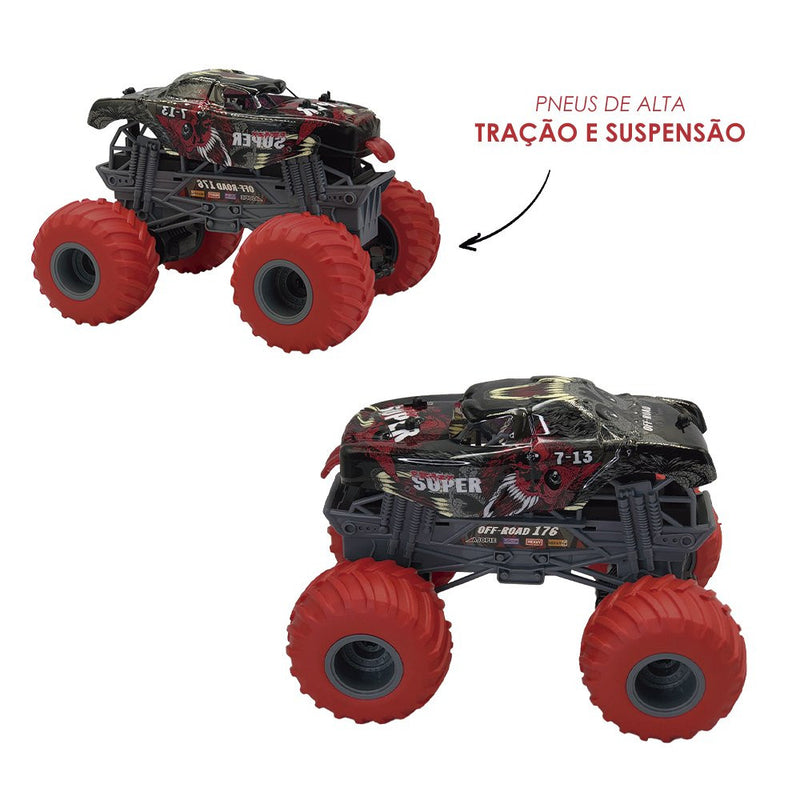 Carro de Controle Remoto Off Road Função Total - Preto Super