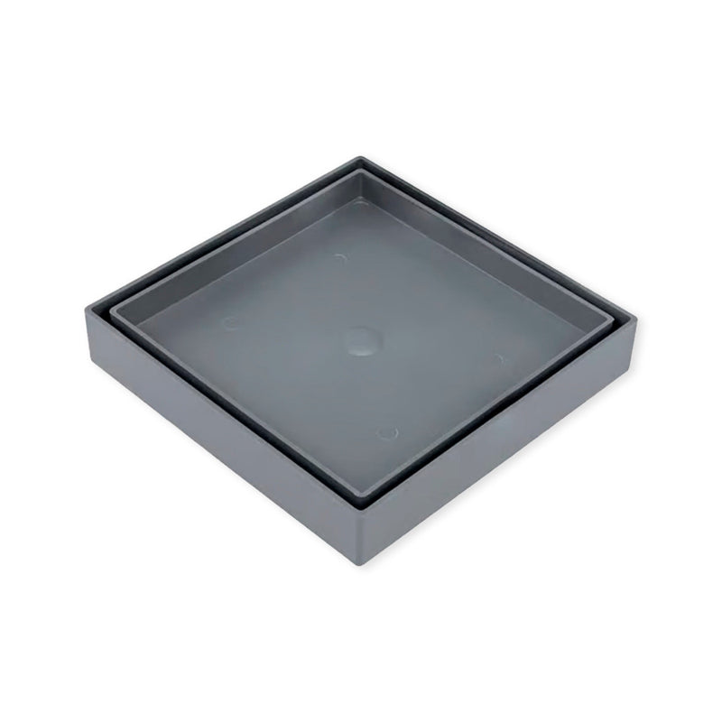 Ralo 10x10 Oculto Seca Piso/porcelanato Inteligente Cinza