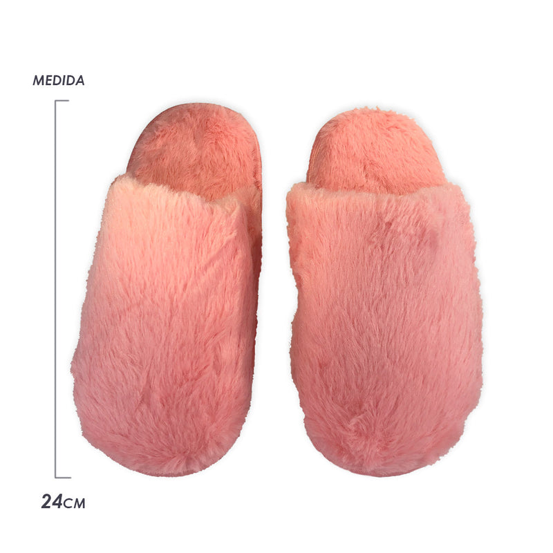 Pantufa Feminina Felpuda 36/37 Rosa