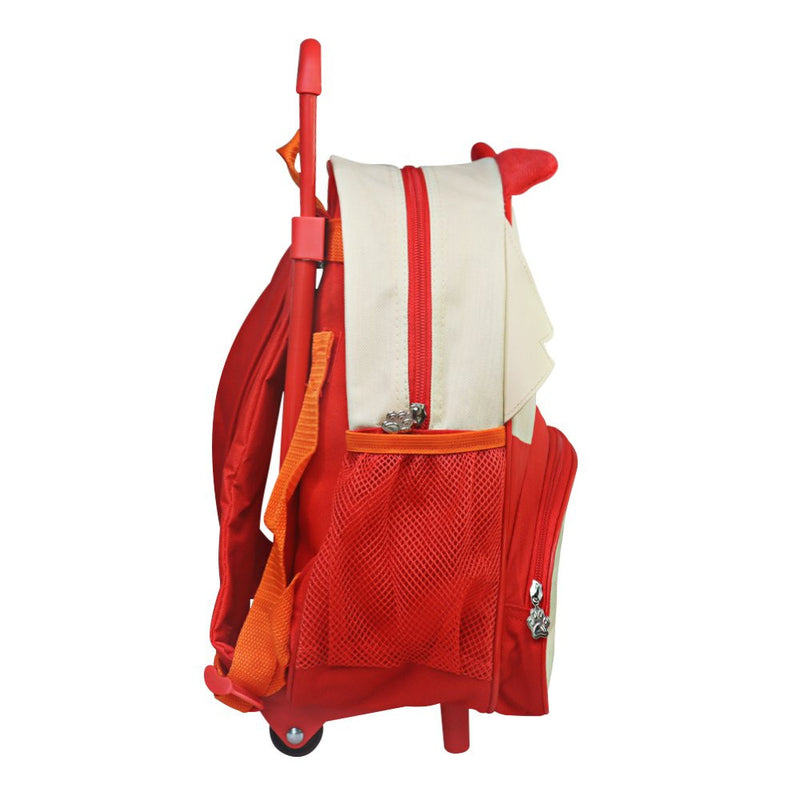 Mochila Infantil Com Rodinhas - Raposa