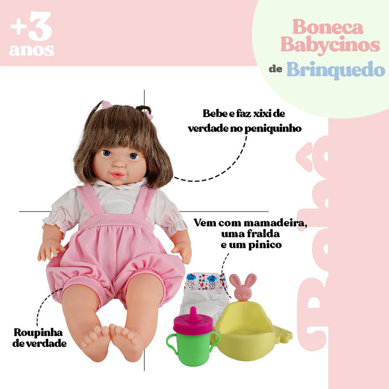 Boneca Babycinos Com Acessórios