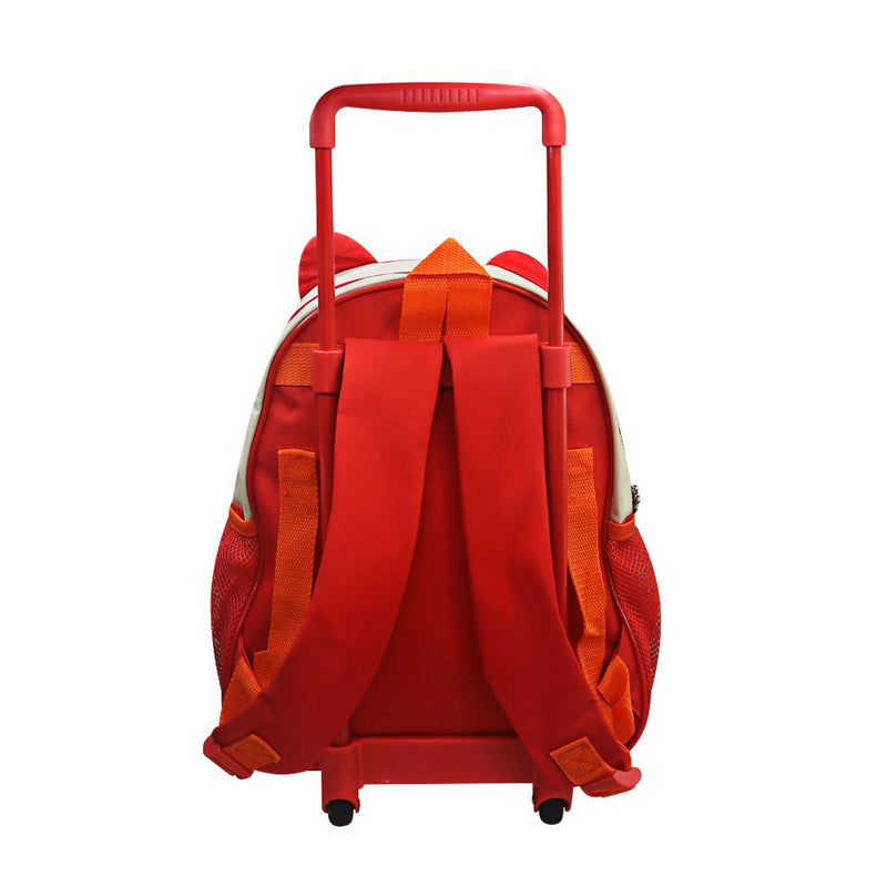 Mochila Infantil Com Rodinhas - Raposa